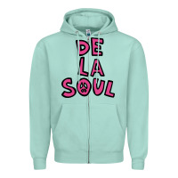 Seafoam de la soul merchandise Zipper Hoodie - linhVisuals