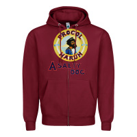Burgundy procol harum a salty dog 103813862 Zipper Hoodie - linhVisuals