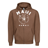 Chestnut hawaii flower for women hibiscus maui hawaii t shirt Zipper Hoodie - linhVisuals