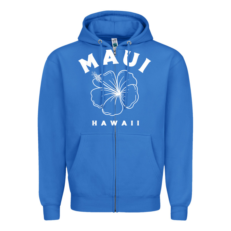 Hawaii Flower For Women Hibiscus Maui Hawaii T Shirt Zipper Hoodie by linhVisuals | Teevron