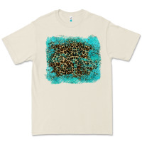 Leopard Turquoise Premium Tee | Teevron
