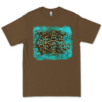 Cacao leopard turquoise Premium Tee - RanaPortraitStore