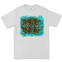 Dove Grey leopard turquoise Premium Tee - RanaPortraitStore