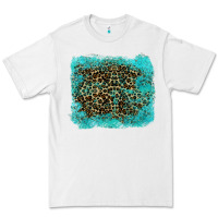 White leopard turquoise Premium Tee - RanaPortraitStore
