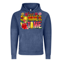 Vintage Denim Sweet Summer Time Vintage Hoodie - CowhideDigitalArt