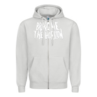Dove Grey be happy Zipper Hoodie - linhVisuals