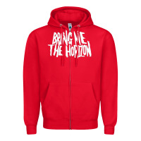 Red be happy Zipper Hoodie - linhVisuals