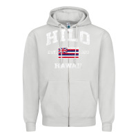 Dove Grey hilo hawaii hi vintage state athletic style t shirt Zipper Hoodie - linhVisuals
