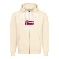 Sandshell hilo hawaii hi vintage state athletic style t shirt Zipper Hoodie - linhVisuals