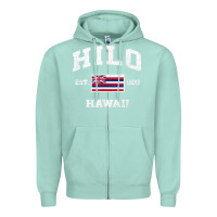 Seafoam hilo hawaii hi vintage state athletic style t shirt Zipper Hoodie - linhVisuals