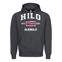 Smoke hilo hawaii hi vintage state athletic style t shirt Zipper Hoodie - linhVisuals
