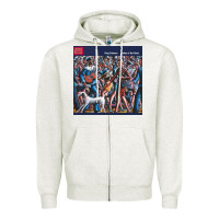 Oatmeal Heather king crimson ladies of the road tour 2022 Zipper Hoodie - linhVisuals