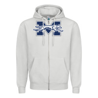 Dove Grey moravian merch, greyhounds Zipper Hoodie - linhVisuals