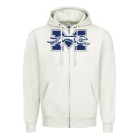 Oatmeal Heather moravian merch, greyhounds Zipper Hoodie - linhVisuals