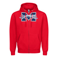 Red moravian merch, greyhounds Zipper Hoodie - linhVisuals