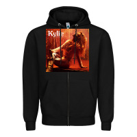 Black kylie minoque golden tour 2022 Zipper Hoodie - linhVisuals
