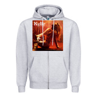 Heather Grey kylie minoque golden tour 2022 Zipper Hoodie - linhVisuals