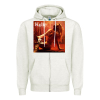 Oatmeal Heather kylie minoque golden tour 2022 Zipper Hoodie - linhVisuals