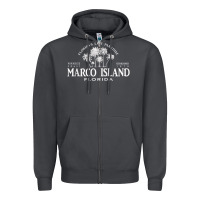 Marco Island Fl Florida's Last Paradise Paradise Coast Raglan Baseball Zipper Hoodie | Teevron