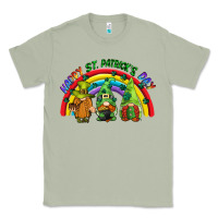 Matcha Happy St. Patrick's Day rainbow gnomes Classic Tee - CowGirlArtShop