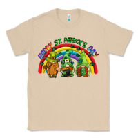 Mushroom Happy St. Patrick's Day rainbow gnomes Classic Tee - CowGirlArtShop