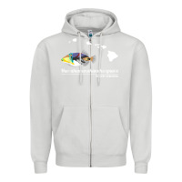 Dove Grey humuhumunukunukuapua'a hawaii state fish t shirt Zipper Hoodie - linhVisuals