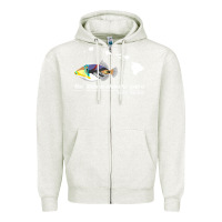 Oatmeal Heather humuhumunukunukuapua'a hawaii state fish t shirt Zipper Hoodie - linhVisuals