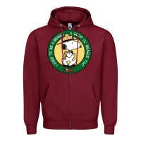 Burgundy beagle scout patrol wood badge Zipper Hoodie - linhVisuals