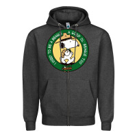 Charcoal Heather beagle scout patrol wood badge Zipper Hoodie - linhVisuals