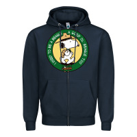 Navy beagle scout patrol wood badge Zipper Hoodie - linhVisuals