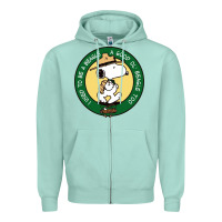 Seafoam beagle scout patrol wood badge Zipper Hoodie - linhVisuals