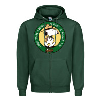 Sports Green beagle scout patrol wood badge Zipper Hoodie - linhVisuals