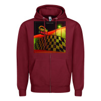 Burgundy kings of leon mechanical bull tour 2022 Zipper Hoodie - linhVisuals