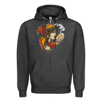 Charcoal Heather Dirty honey Zipper Hoodie - linhVisuals
