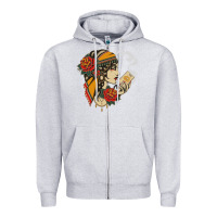 Heather Grey Dirty honey Zipper Hoodie - linhVisuals