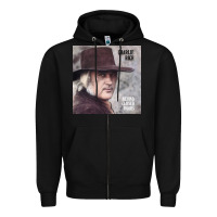 Black charlie rich   behind closed doors Zipper Hoodie - linhVisuals