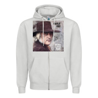 Dove Grey charlie rich   behind closed doors Zipper Hoodie - linhVisuals