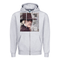 Heather Grey charlie rich   behind closed doors Zipper Hoodie - linhVisuals
