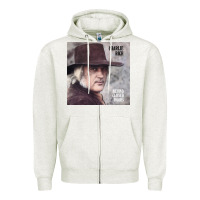 Oatmeal Heather charlie rich   behind closed doors Zipper Hoodie - linhVisuals