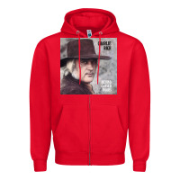 Red charlie rich   behind closed doors Zipper Hoodie - linhVisuals