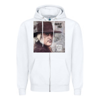 White charlie rich   behind closed doors Zipper Hoodie - linhVisuals