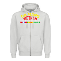 Dove Grey da nang vietnam war veteran military Zipper Hoodie - linhVisuals
