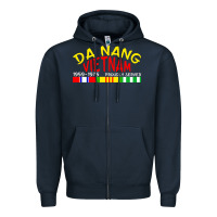 Navy da nang vietnam war veteran military Zipper Hoodie - linhVisuals