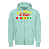 Seafoam da nang vietnam war veteran military Zipper Hoodie - linhVisuals
