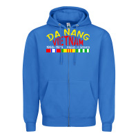 True Royal da nang vietnam war veteran military Zipper Hoodie - linhVisuals