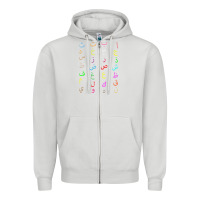 Dove Grey funny teachers, 28 arabic alphabet arabian letters birthday Zipper Hoodie - linhVisuals