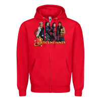 Red descendants poster Zipper Hoodie - linhVisuals