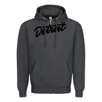 Smoke DETROIT Zipper Hoodie - linhVisuals