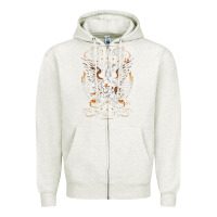 Oatmeal Heather kid rock 7 Zipper Hoodie - linhVisuals