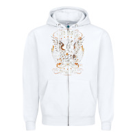 White kid rock 7 Zipper Hoodie - linhVisuals